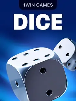 Dice by 1win Games, over/under number game in the 1win lobby