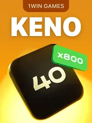 Keno by 1win Games, number draw in the 1win lobby