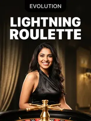 Lightning Roulette by Evolution, live roulette in the 1win lobby