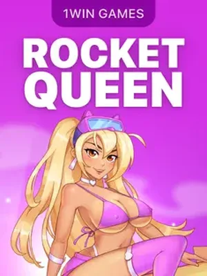 Rocket Queen by 1win Games, crash game in the 1win lobby