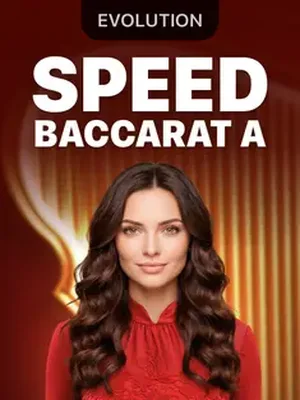 Speed Baccarat A by Evolution, live baccarat in the 1win lobby
