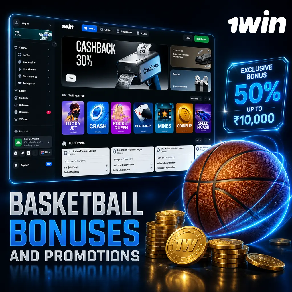 Basketball bonuses: up to 600% deposit match plus 500 free spins for NBA, EuroLeague, and FIBA World Cup betting