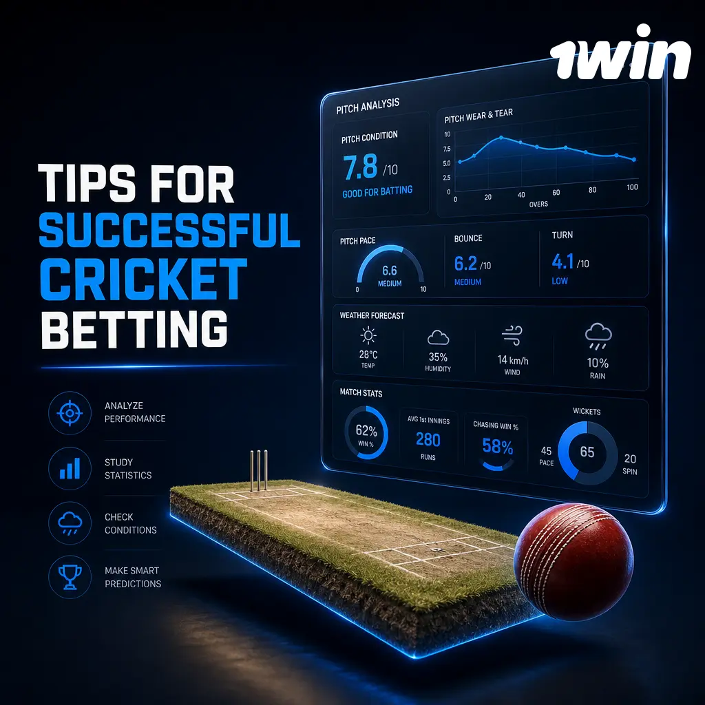 Cricket betting tips: form analysis, pitch and weather checks, bankroll management, and odds comparison for smarter wagers.