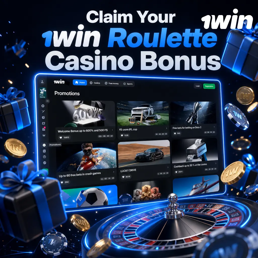 1win Roulette casino bonus: up to 500% plus 500 free spins on first four deposits, or 600% crypto offer
