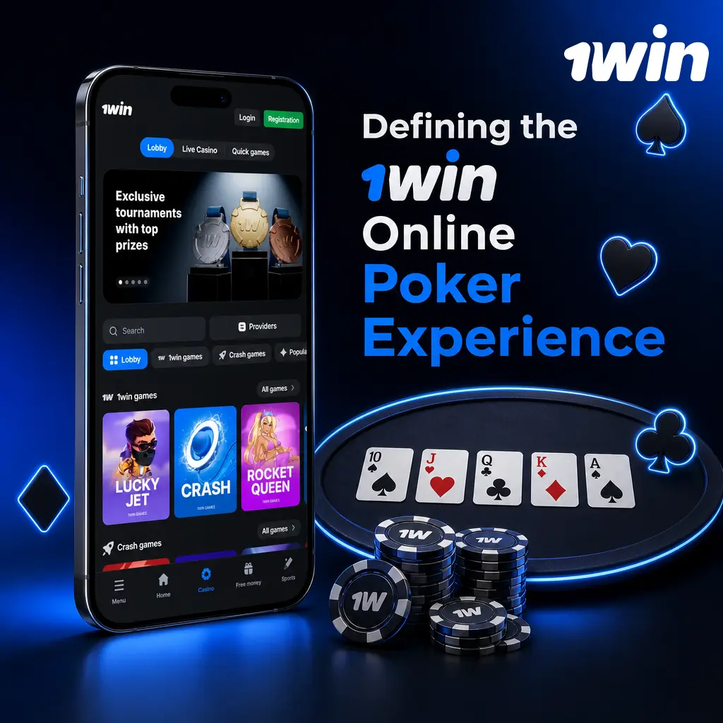 1win online poker: fast-paced Texas Hold'em, Omaha, and video poker with multi-tabling for more hands per hour.