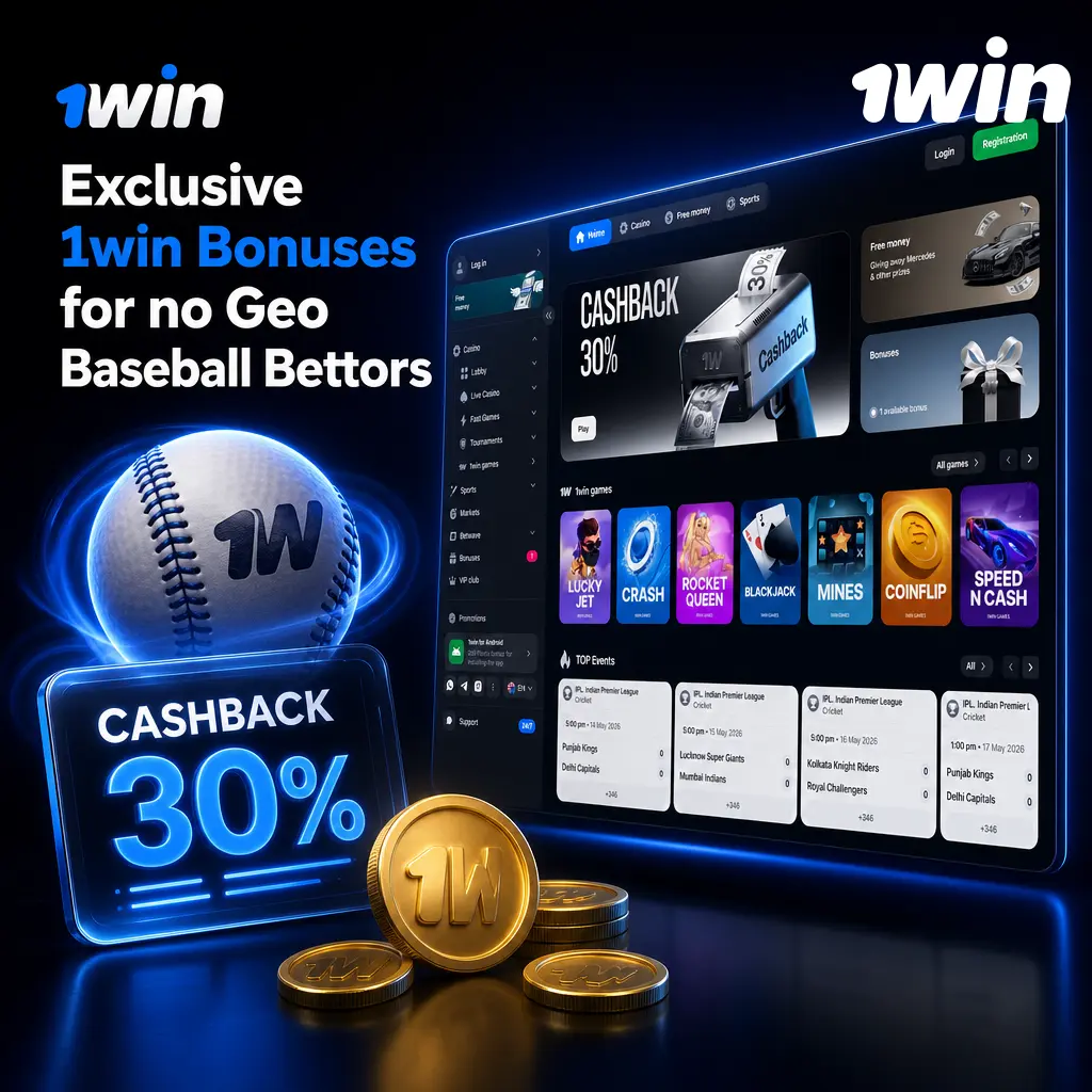 1win baseball betting bonuses: welcome package, crypto deposit boost, reload offers, and enhanced odds for MLB and NPB bettors.