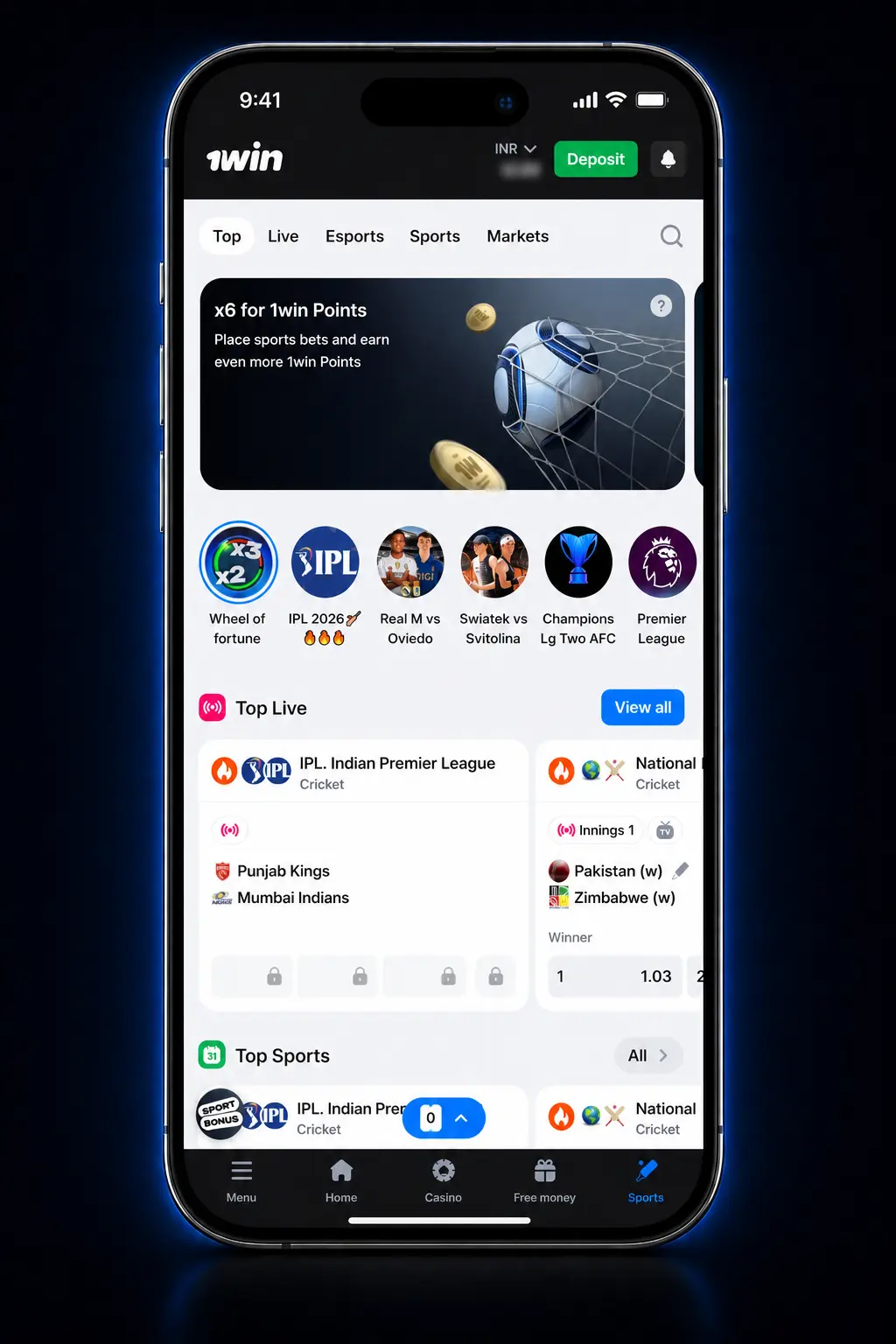 Step-by-step guide showing how to register, deposit, and place a tennis bet on the 1win sportsbook app