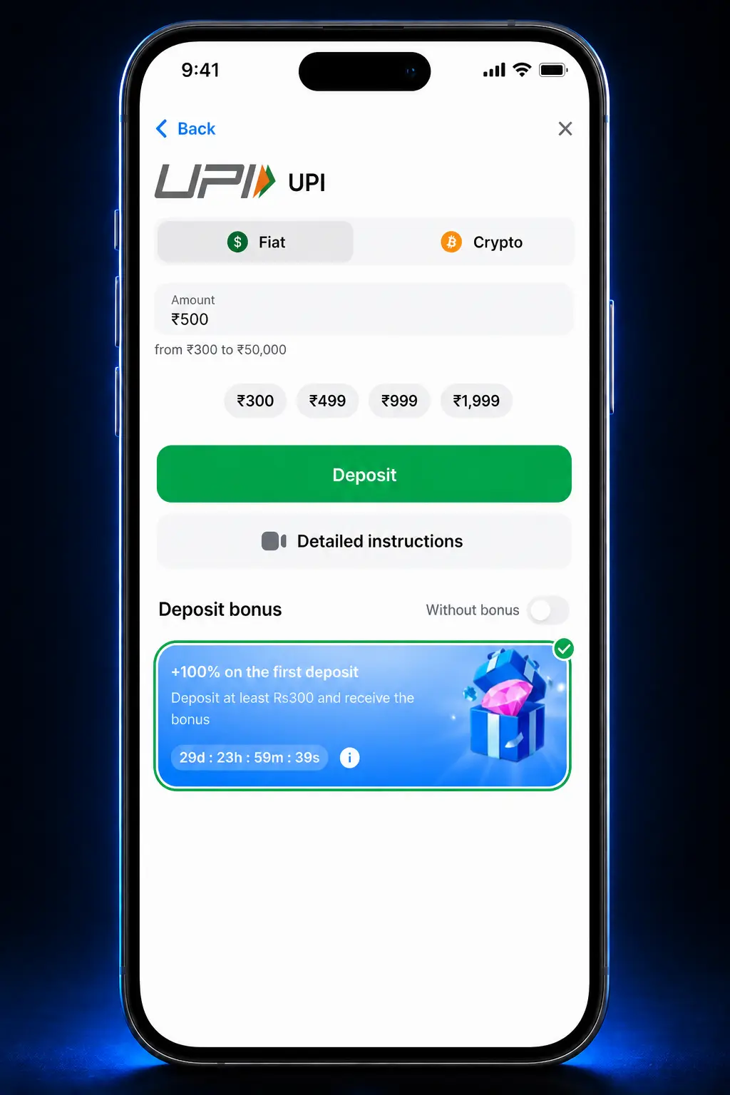 Step-by-step guide showing how to register, deposit, and play CoinFlip on the 1win app