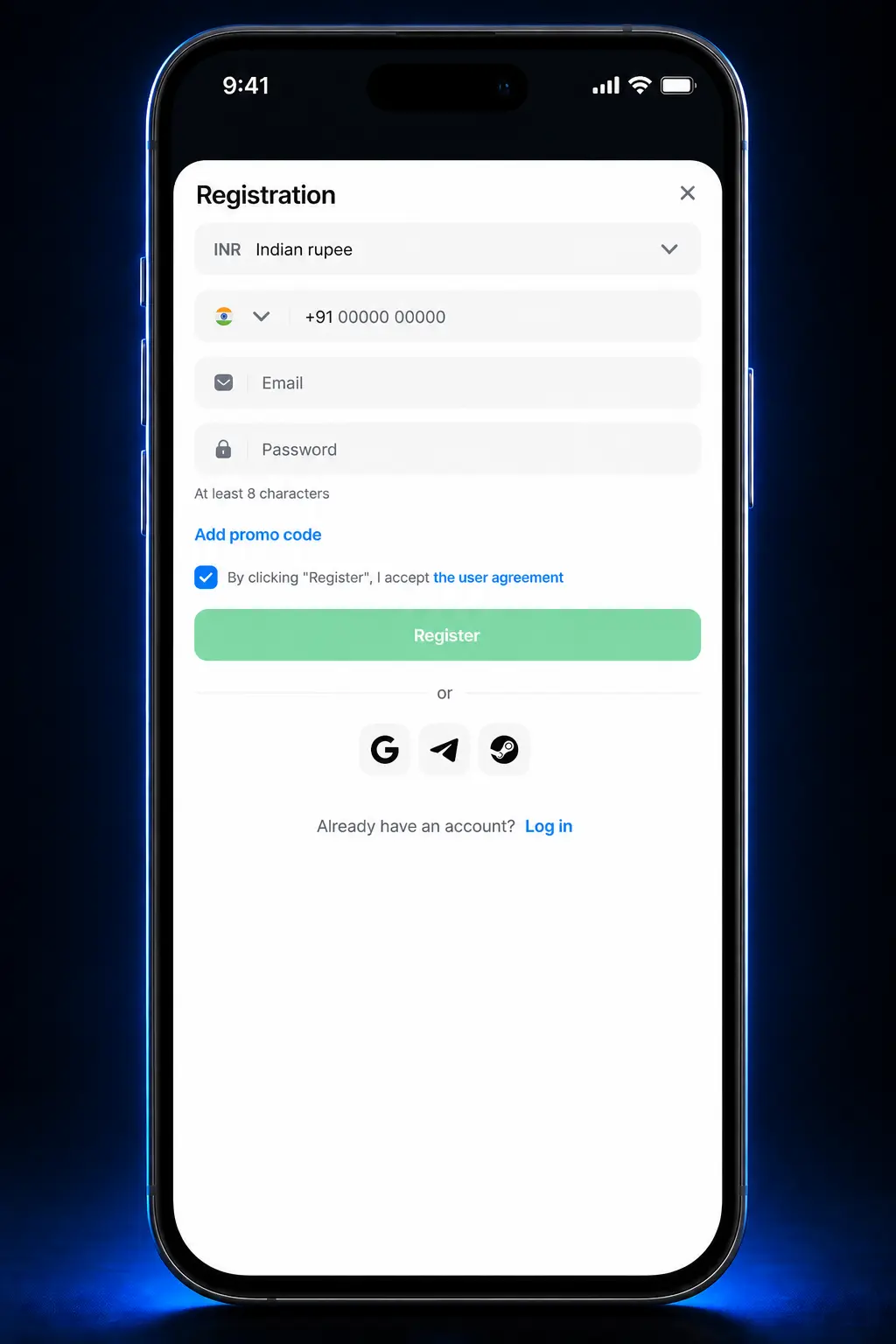Step-by-step guide showing how to register, deposit, and play CoinFlip on the 1win casino app