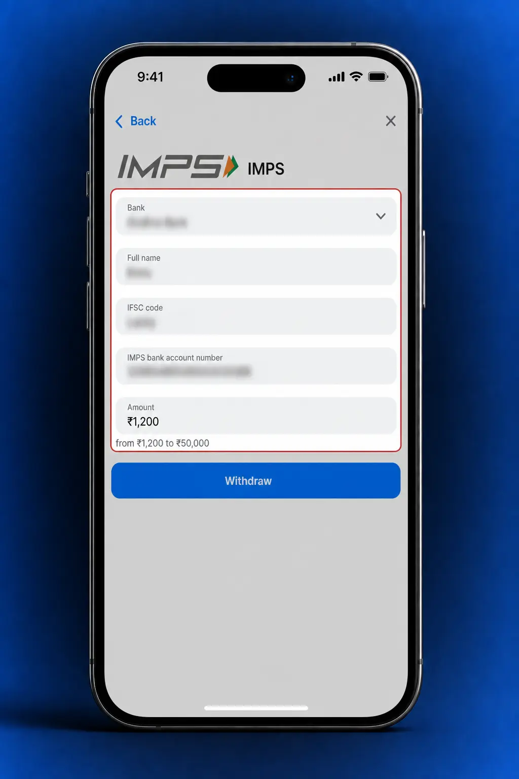 Step-by-step guide showing how to withdraw money from 1win using UPI, PhonePe, Paytm, or bank transfer