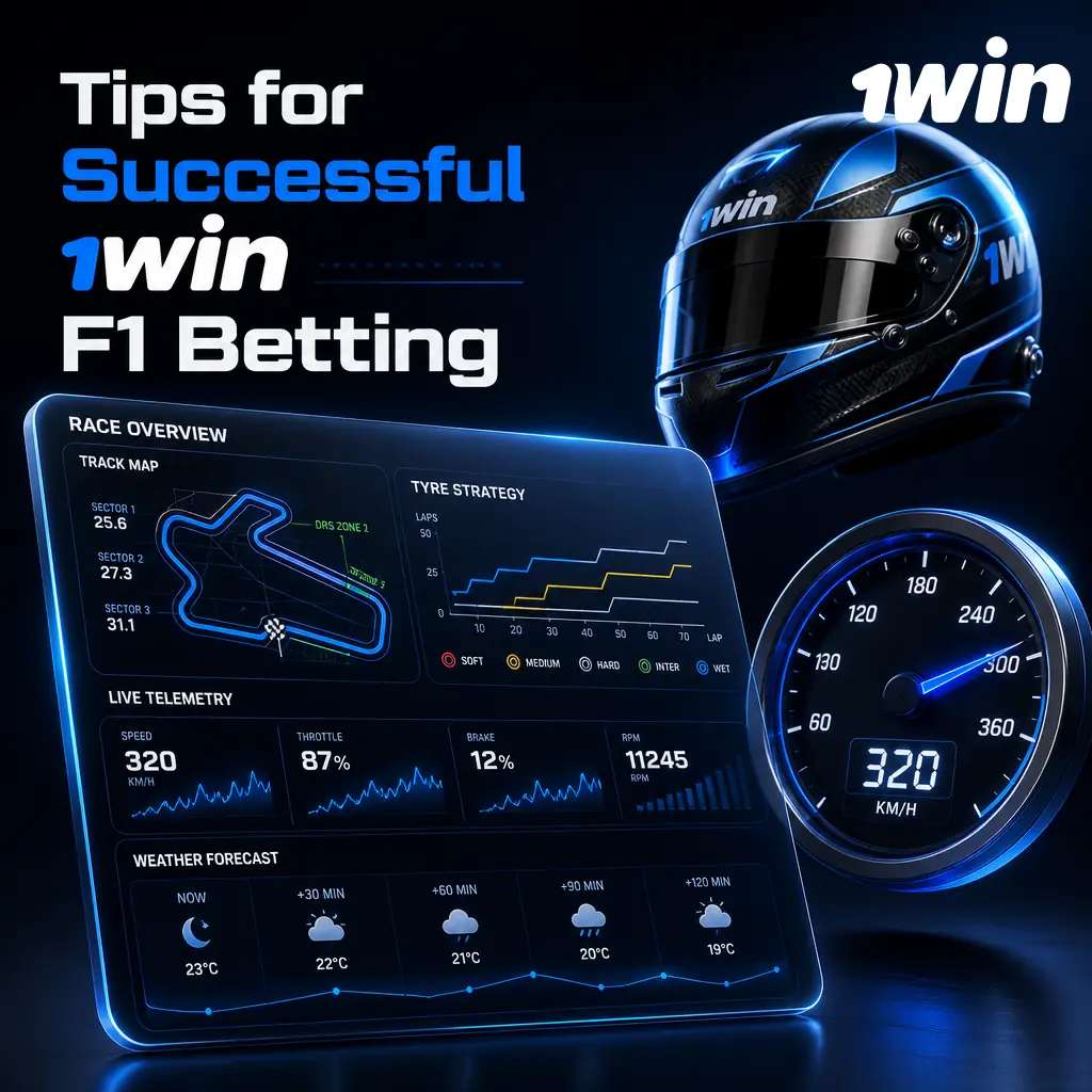 Tips for successful F1 betting on 1win: analyze constructor form, circuit conditions, qualifying results, and manage bankroll wisely.