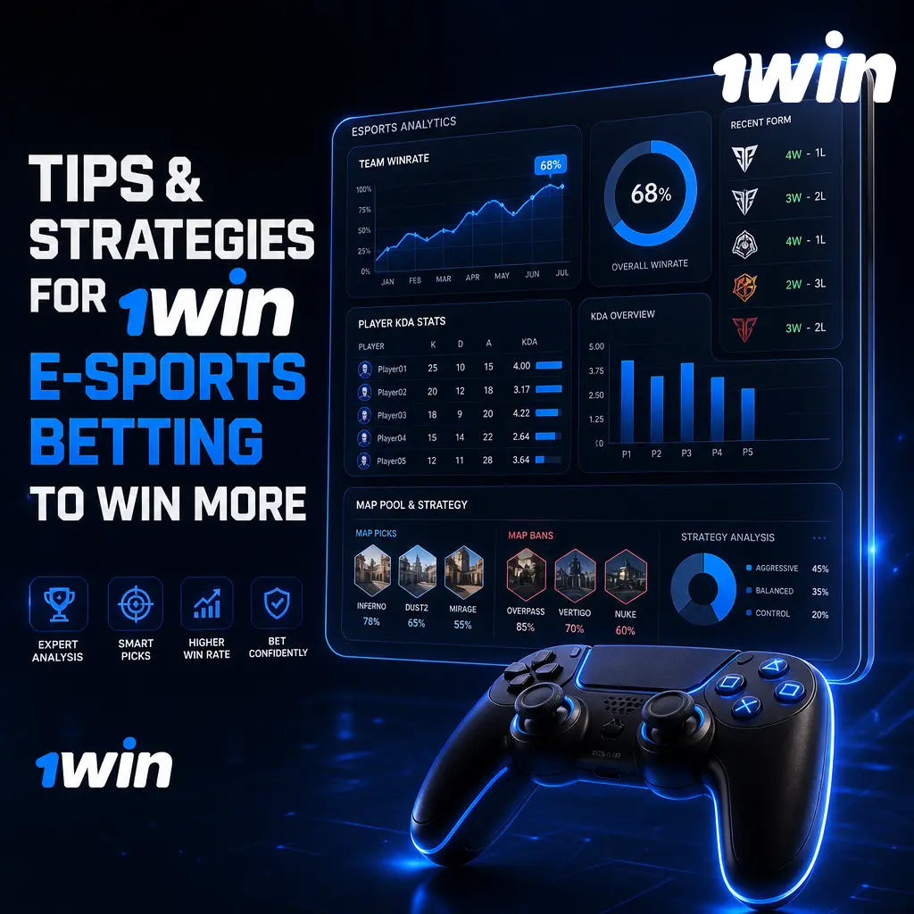 Esports betting tips for 1win: bankroll management, roster checks, and live betting strategies to boost win rate.