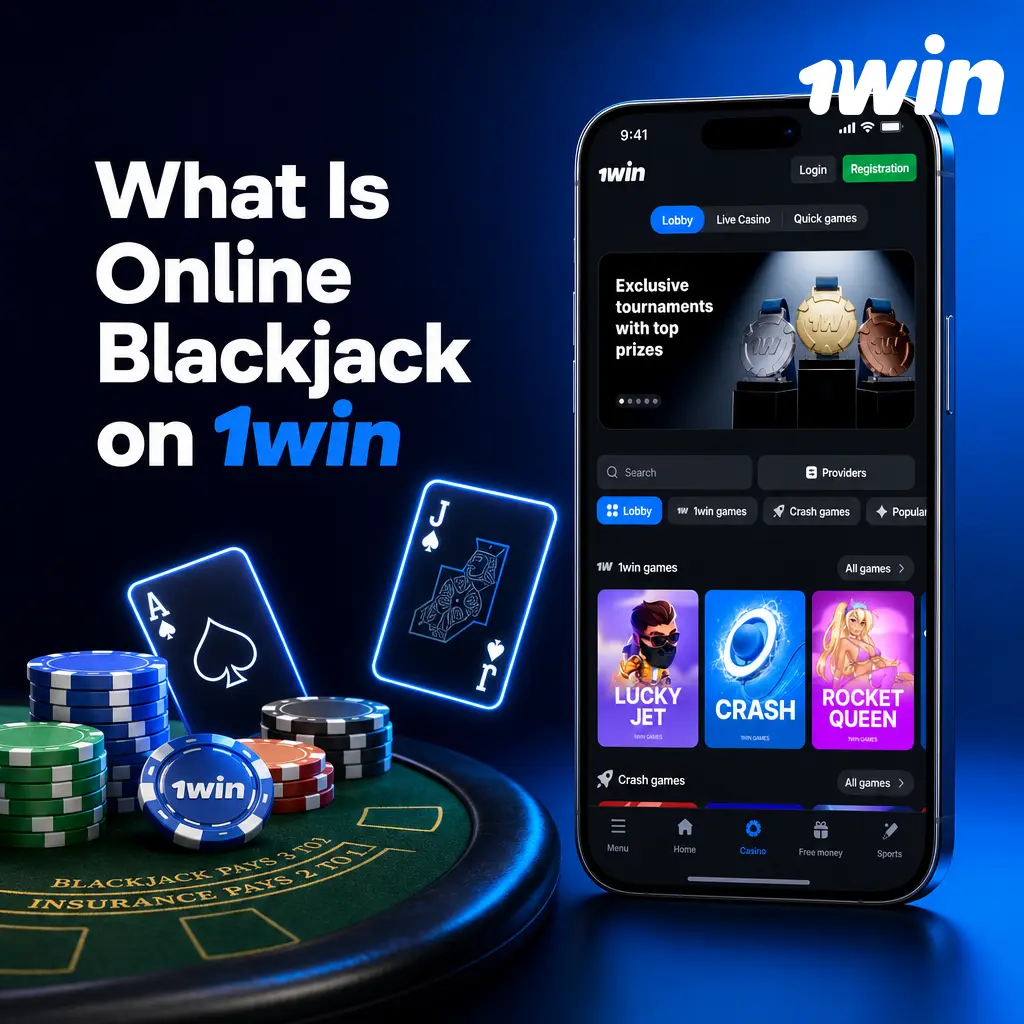Online Blackjack on 1win: play classic card game with RNG tables or live HD dealers from Evolution and Ezugi studios.