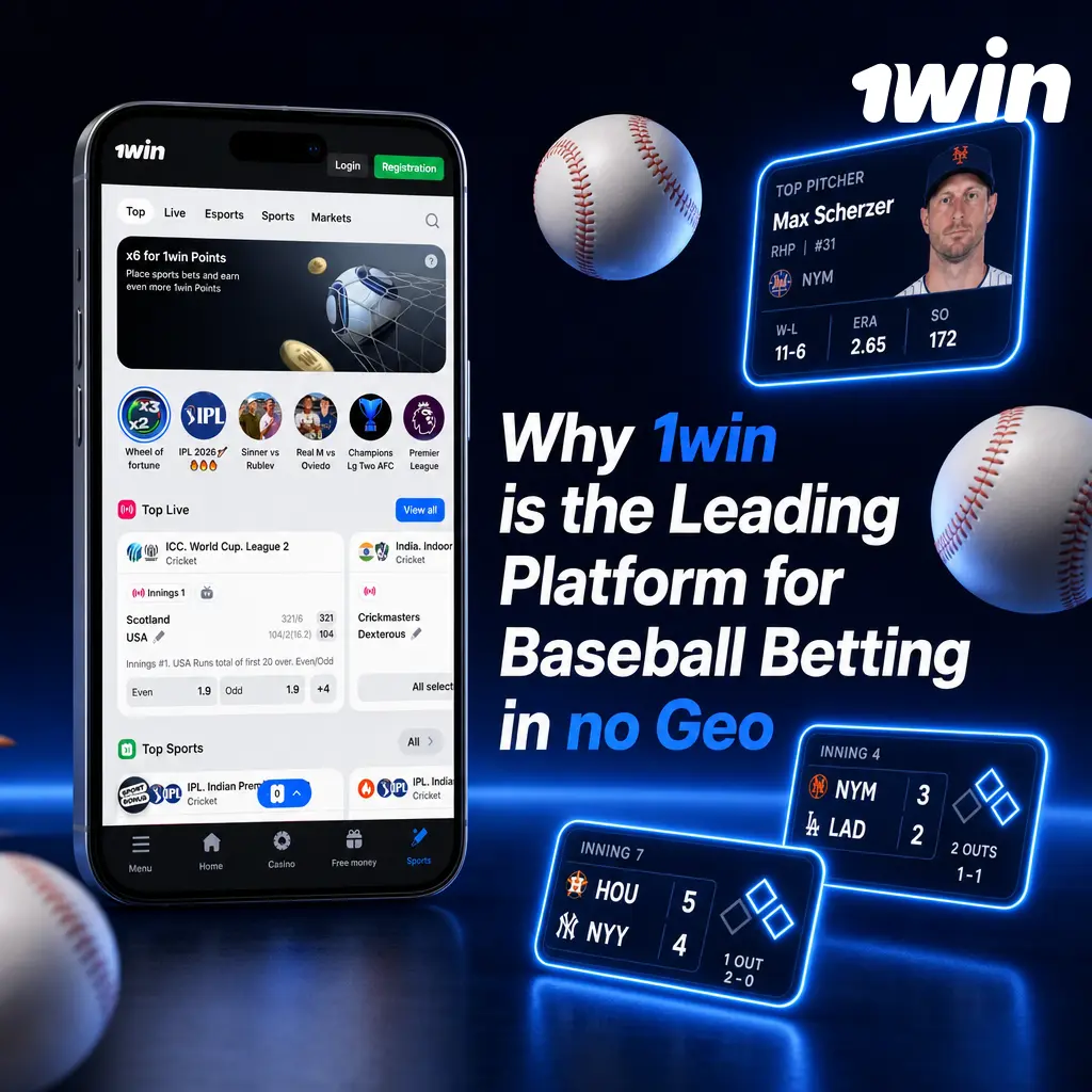 1win offers tight MLB odds, fast payouts, and detailed baseball stats, making it the top betting platform in no Geo.